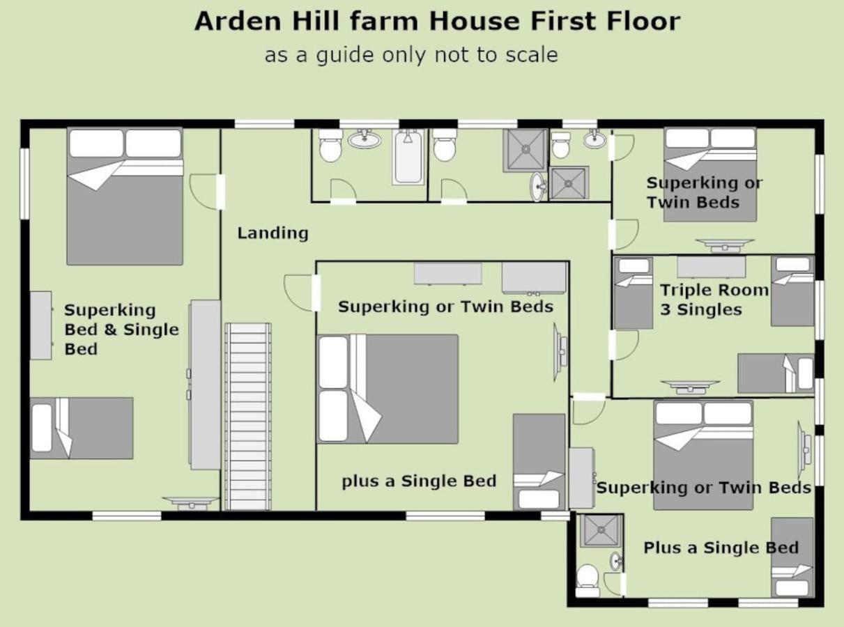 Arden Hill Farmhouse - Hot Tub, Snooker Table, Sleeps 16 Stratford-upon-Avon Buitenkant foto